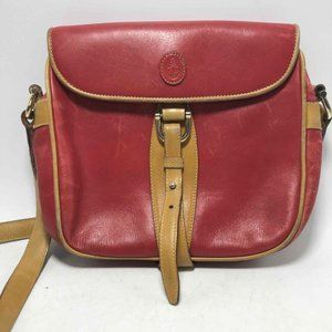Vintage Classic MARK CROSS Red Leather Crossbody Bag - ITALY